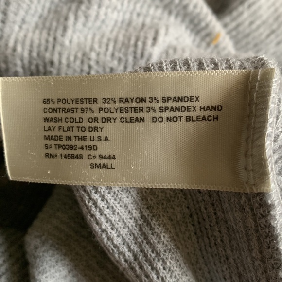 Everly Gray Sweater with Snake Print Detail, size Small - Picture 5 of 5